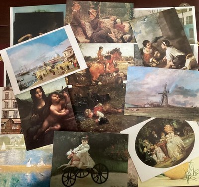 20 Fine Art Postkarten*CANALETTO*CONSTABLE*DA VINCI*MONET* etc. etc. KOSTENLOSER VERSAND!!!