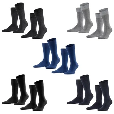 FALKE Herren Socken, 2er Pack - Happy, Kurzsocken, Baumwolle - Bild 1 von 4