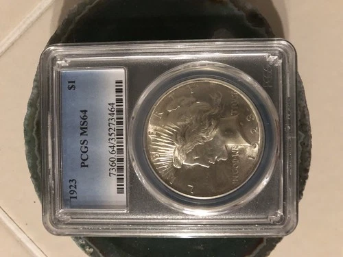 1923 $1 PCGS MS64 SILVER PEACE DOLLAR
