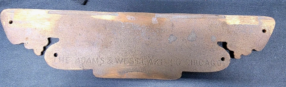 ANTIGUA PLACA DE CONSTRUCTORES DE LATÓN DEL FERROCARRIL DEL NORTE (COSTA RICA) Foto 4 de 4