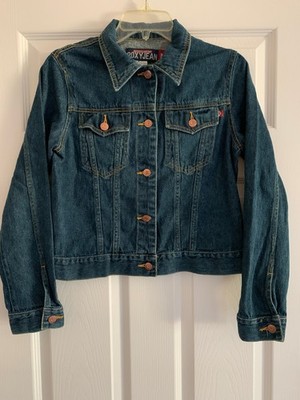 Vintage Y2k Quiksilver Roxy Jean Jacket Womens Medium Crop,Denim,100% Cotton