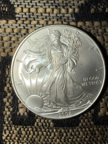 2008 Walking Liberty American Eagle 1 oz Silver Dollar Coin