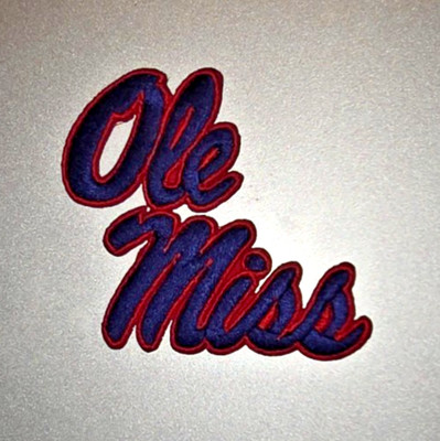 OLE MISS  Embroidered Iron/Sew On Patch 3''X3'' SHIPPED FROM USA