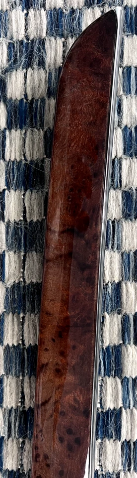 07-13 Juego de 2 molduras de panel de puerta de nogal rebabas AMG Mercedes W221 S550 S600 S63 OEM Foto 4 de 4