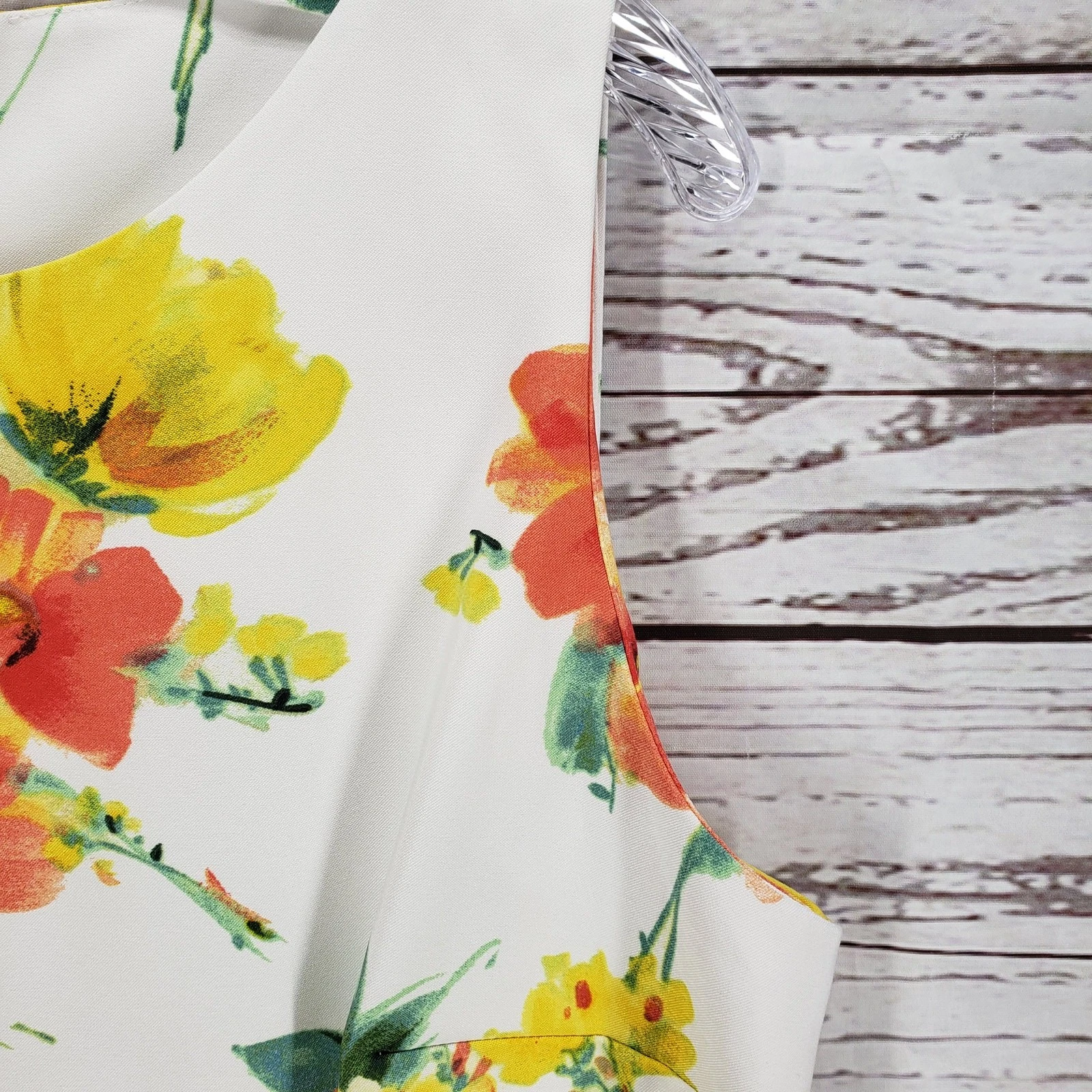 Abito donna ALYX floreale senza maniche chiusura zip dietro taglia 18