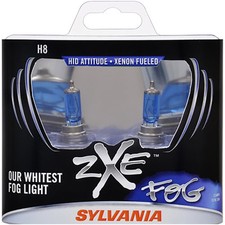 Sylvania H8 Silverstar Zxe Fog Halogen Hid Style Bright White Fog 2pk