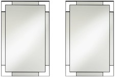 Stellan Black 24 1/2 x 38 Rectangular Wall Mi...