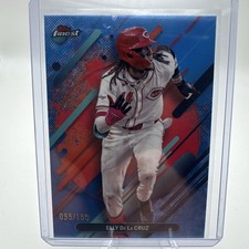 2025 Topps Finest - Rare Elly De La Cruz #253 Sky Blue Refractor /150