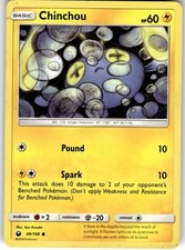 Chinchou Common SM - Celestial Storm 49/168 LP