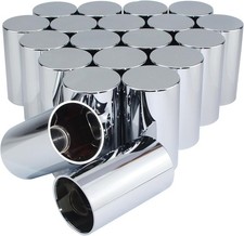 33mm Chrome Plastic Cylinder Lug Nut Covers Caps Thread On For Semi Truck20pcs 33mm Chrome Plastic Cylinder Lug Nut Covers Caps Thread On For Semi Truck20pcs