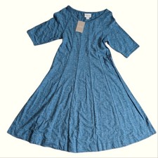 Anthropologie Ganni 3/4 Sleeve Fit and Flare Sheath Space Dye Dress NWT