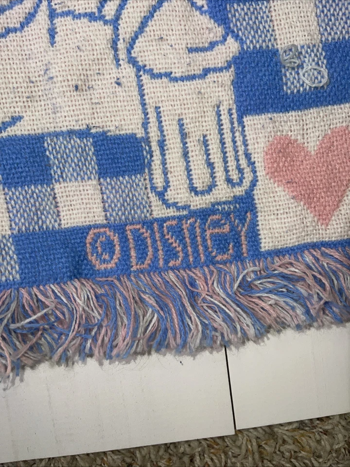 Bebé afgano vintage años 90 Disney Minnie Mickey Daisy Donald Pluto Y2K Foto 3 de 4