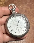 Antique Waltham American Pocket Co. Pocket Watch Coin Silver Case