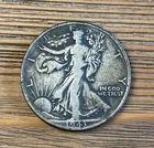 1943 Half Dollar Coin, Walking Liberty, Silver 50C
