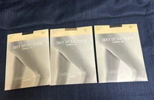 3 VINTAGE Casual Corner Control Top Pantyhose Size A Jet Black/Nude/Brown