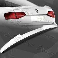 For 2011-2018 Volkswagen VW Jetta W-Power Pearl White V-Style Trunk Spoiler Wing