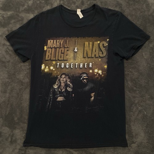 Mary J. Blige & Nas Together Tour T-shirt 2019 NAS MJB Unisex Size Medium