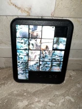 Vintage Lenticular Plastic Slide Puzzle Skull