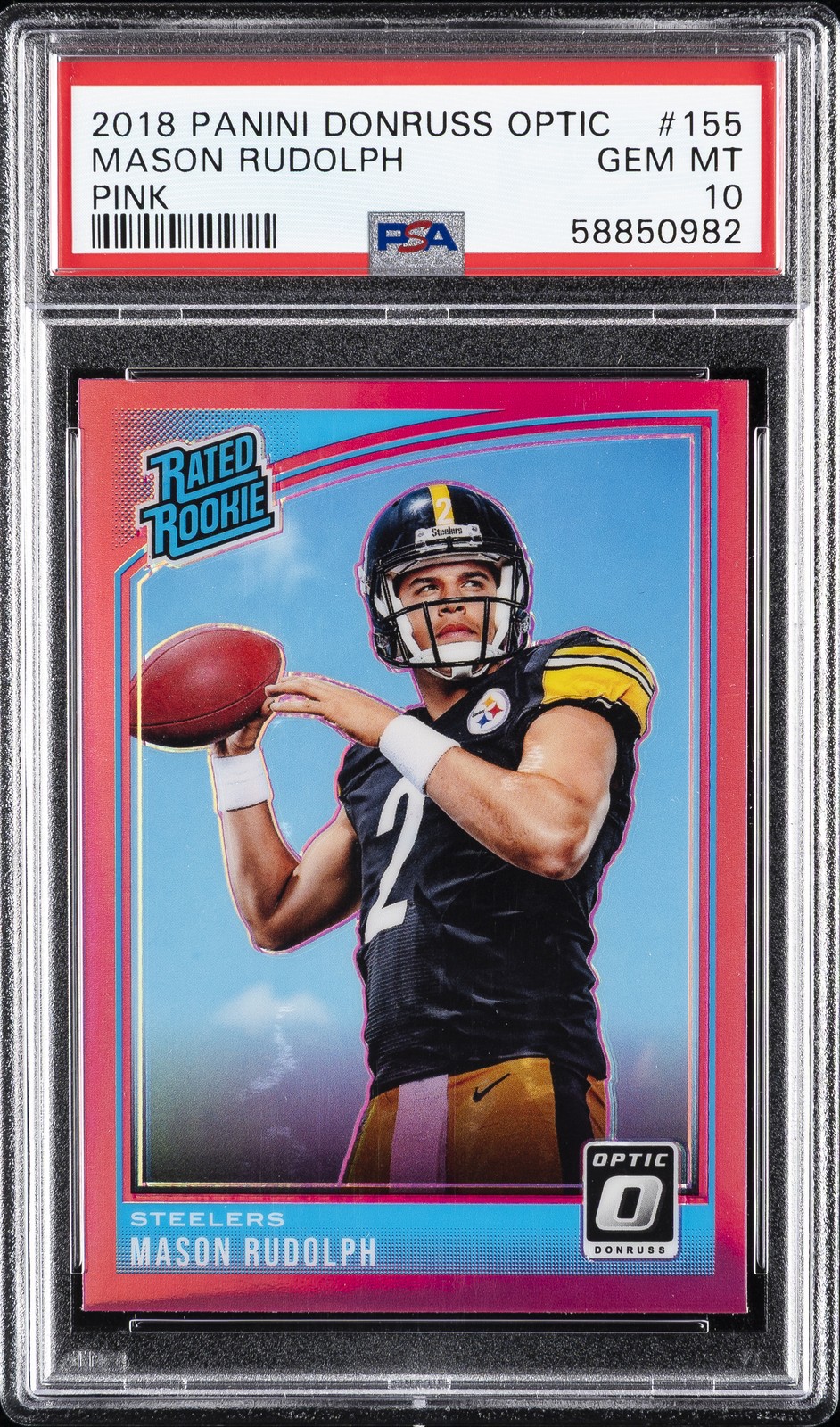 Mason Rudolph Panini Donruss Optic #155 Pink