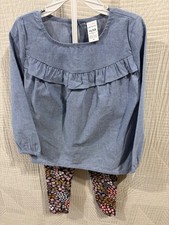 Carter's baby girl Long sleeve 2 piece pant set sizes 3M,4T