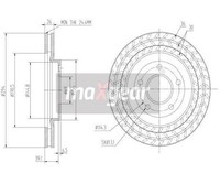 2 St. Bremsscheibe Maxgear 19-2273 Vorderachse FüR Mitsubishi