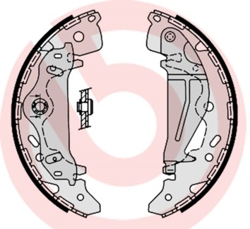 Brembo S 30 521 brake shoe set for Kia