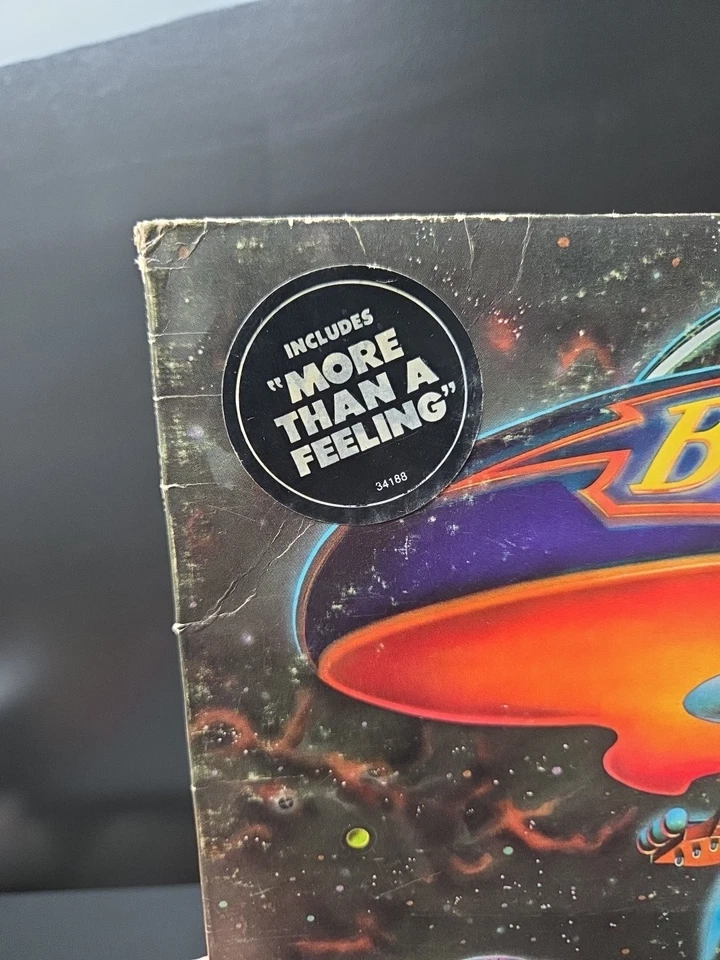 Boston Self Titled Lp Vinyl 1976 1st 'WL PROMO' W/Timing Strip/Hype VG/VG+ Foto 3 de 4