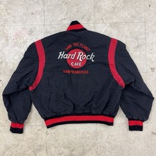 Hard Rock Cafe San Francisco Varsity Jacket Small USA Vtg 80s 90s Save Planet