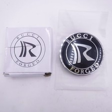Rucci Forged Floating Wheel Center Cap In Black W/ Chrome Letter RUCCI-2