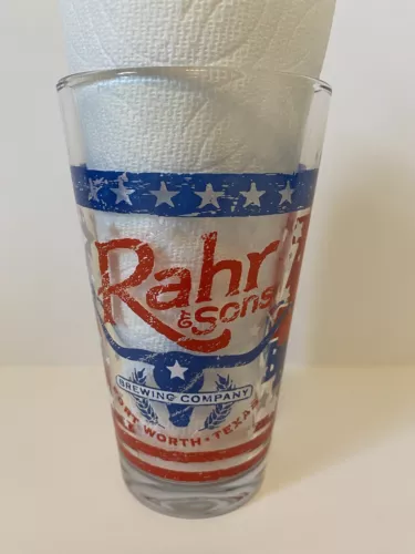 RAHR & SONS BREWING CO Pint Glass, American Craft Beer Week 2014, Ft. Worth TX