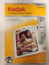 Kodak Premium Photo Paper 4 X 6 Gloss 20 sheets Instant Dry 64 9 mil NEW