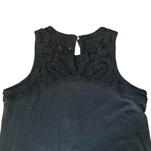 J. Jill Maxi Dress Womens Navy Blue Sleeveless Crochet Pullover NWT Sz MP - Picture 13 of 22