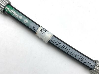 Gates MegaFlex 4M2T Hydraulic Hose 1/4'' ID x 10'' Long 6000 PSI 2-Wire Braid