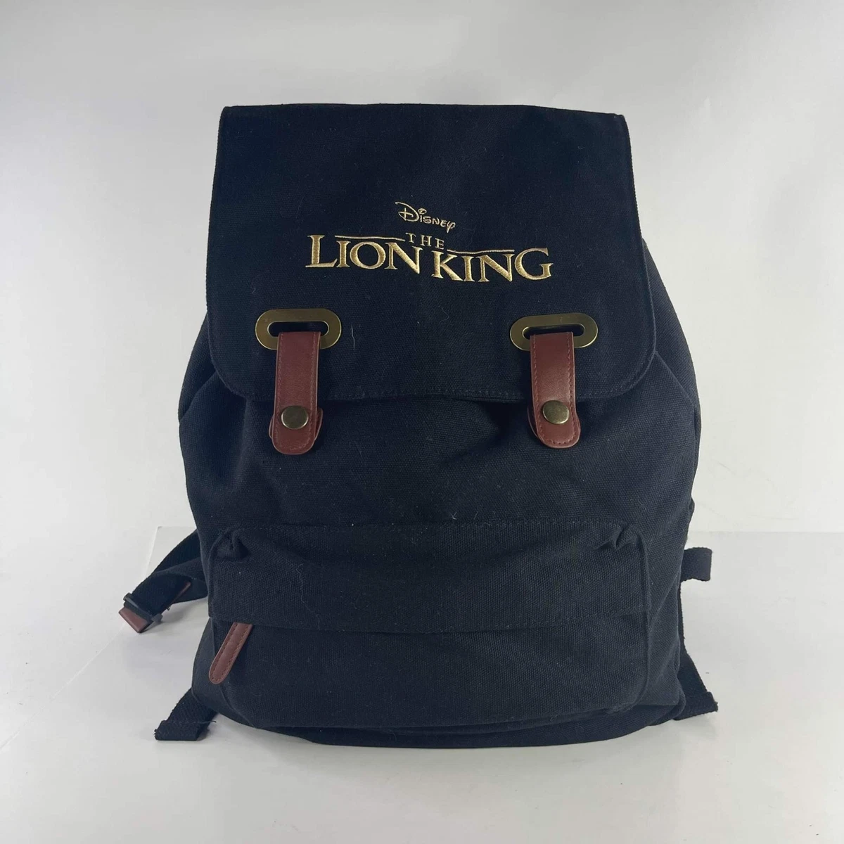 Disney&#039;s Lion King Canvas Backpack RARE Black school bag backpack | eBay