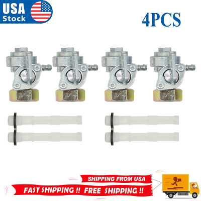 4X ON/OFF Shut Off Valve Gas Fuel Tank Pump Petcock Switch Gasoline ...