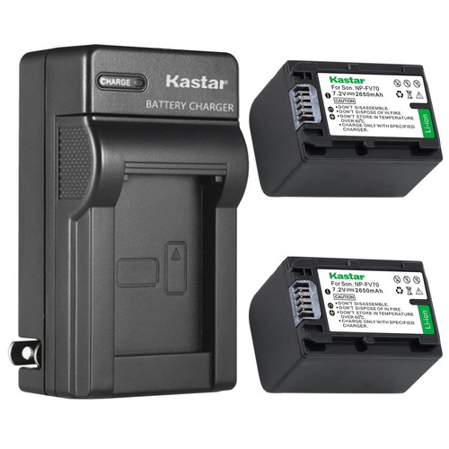 NP-FV70 Battery or Wall Charger for Sony FDR-AX100 AXP55 AX100E AX700 AX33 AX53 - Picture 21 of 23