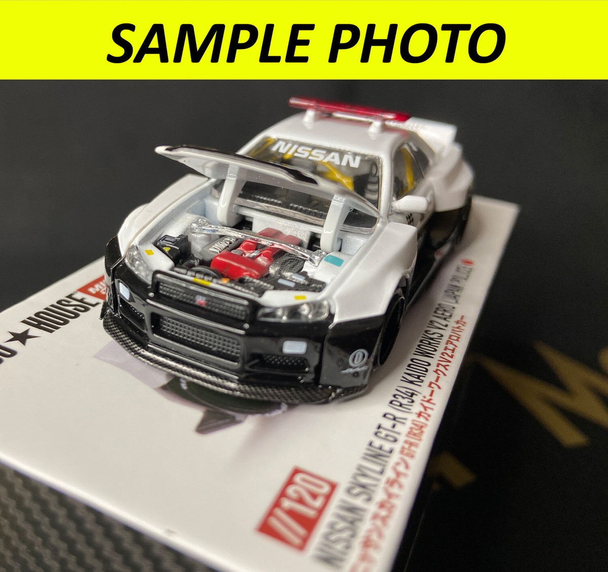Kaido House Mini GT 1:64 Nissan Skyline GT-R R34 V2 Aero Japan
