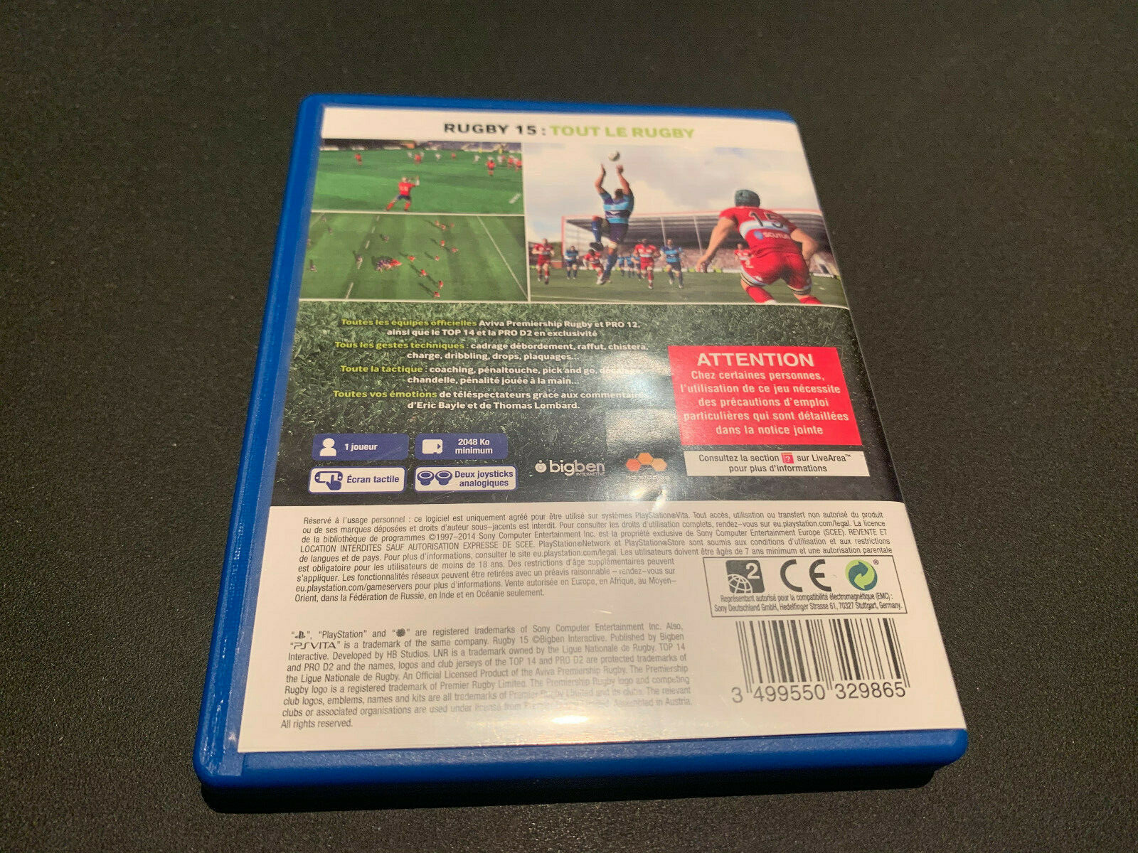 Rugby 15 - Jeu PS Vita Neuf Sous Blister - Édition Française