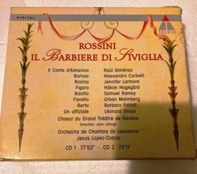 Rossini: Il Barbiere di Siviglia (CD, Sep-1993, 2 Discs, Teldec
