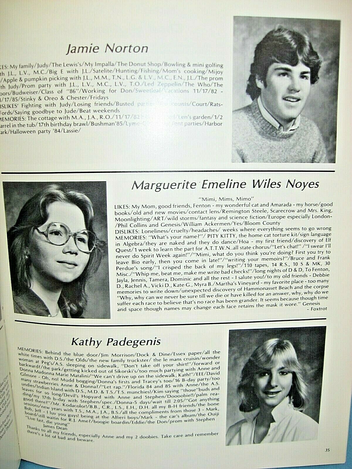 1986 Lymen, LymeOld Lyme High School, Old Lyme, Connecticut Yearbook