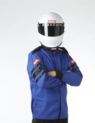 RaceQuip 111027 2X-Large Blue Single Layer Race Driving Fire Suit Jacket SFI 3.2