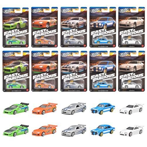Hot Wheels Fast & Furious Theme Brian O'Conner Minicars 10-Piece Set HNR88-986H Hot Wheels Fast & Furious Theme Brian O'Conner Minicars 10-Piece Set HNR88-986H