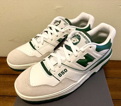 New Balance 550 White Green BB550WT1 New W/Box Size 10.5 Men's DS | eBay