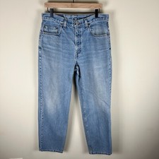 Vintage Levi’s 901 Relaxed Straight Leg Jeans 34x30 Waist 33" Inseam 30"