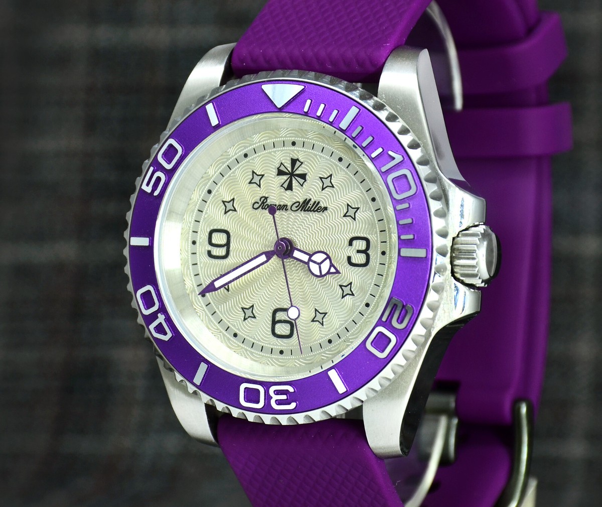 Automatic Diver Watch Seiko Mod Watch Sapphire Crystal Custom