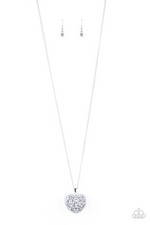 Necklace Set - Silver Heart Pendant