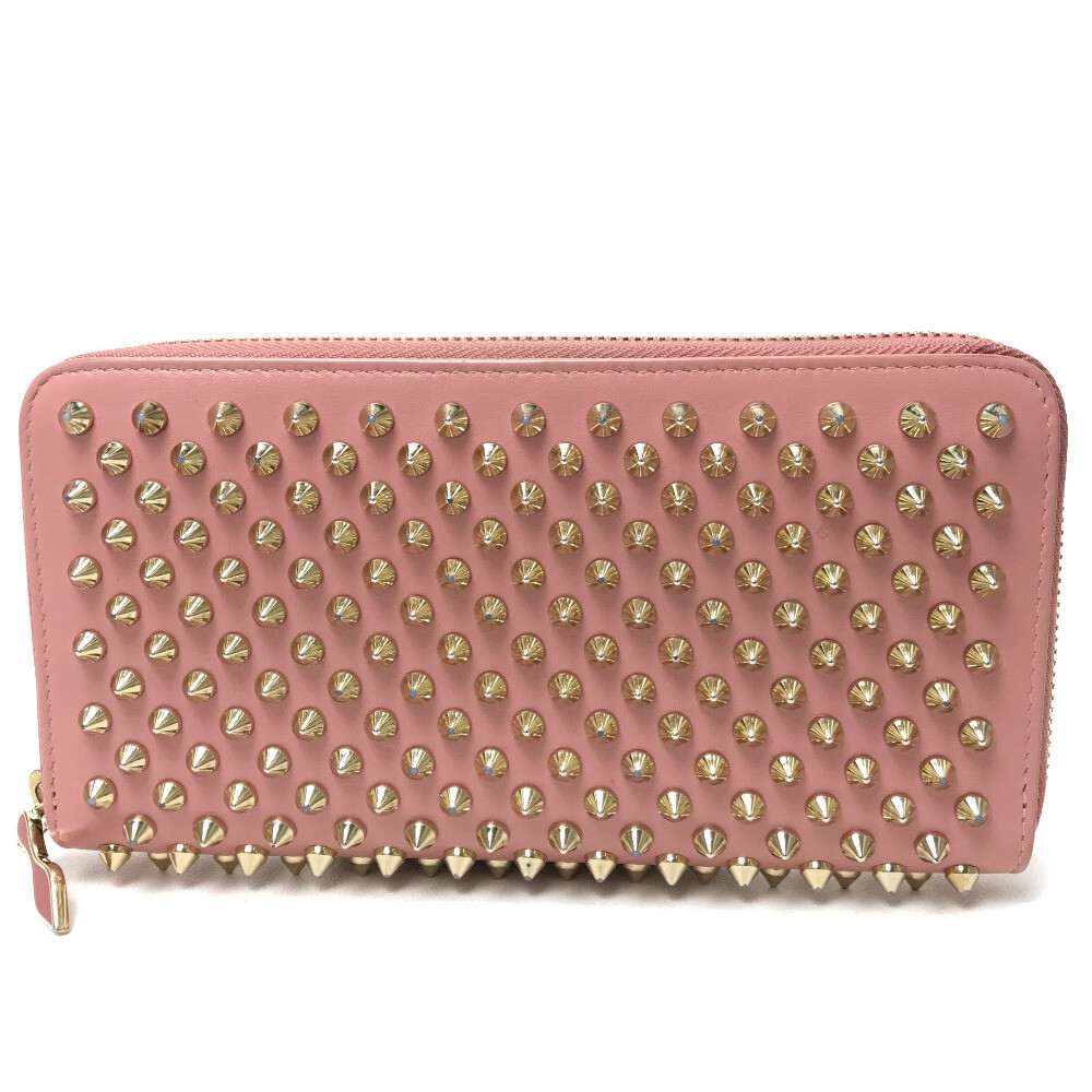 CHRISTIAN LOUBOUTIN 1165065 Panettone spike studs Zip Around Long