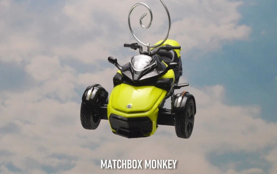 Can-Am F3-S Special Spyder Sport Touring Roadster Motocicleta Adorno de Navidad Foto 3 de 4