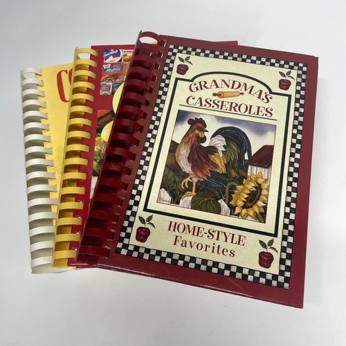Lot of 3 Spiral Cook Books Themed and Community Recipes - Picture 2 of 5