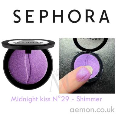 Sephora Colorful Langanhaltender Lidschatten Midnight Kiss N°29 Shimmer LILA, Violett